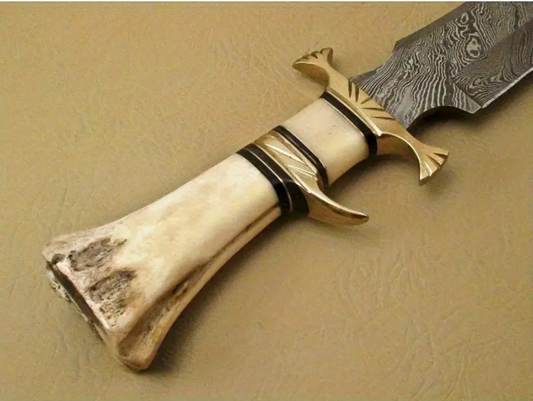 Camel Bone handle and sheath knife