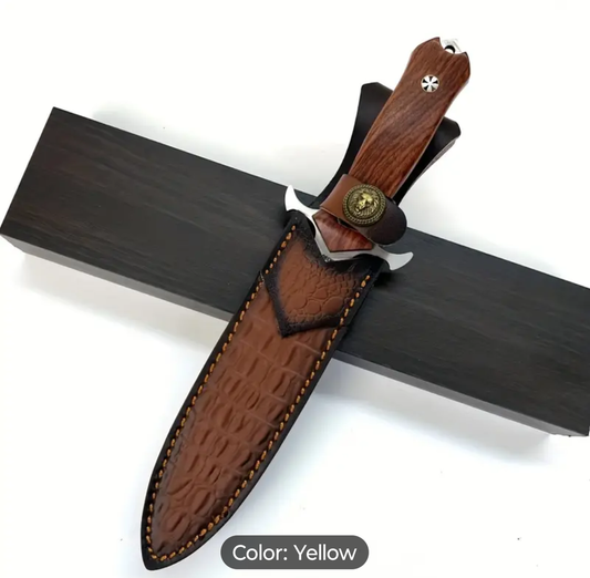 1 pcs Outdoor tactical fixed blade hunting knife with sheath