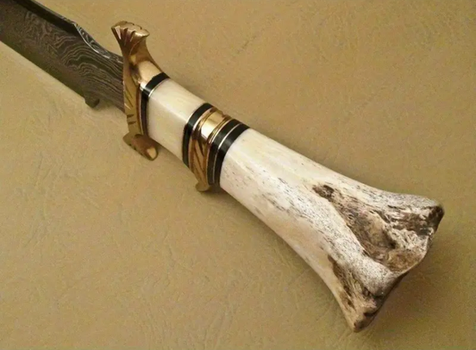 Camel Bone handle and sheath knife